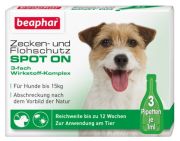 Beaphar Zecken- und Flohschutz Spot-On Hund 3 x 1 ml