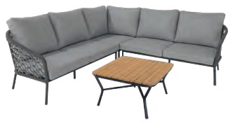 Best Freizeitmöbel Mali Loungegruppe 4-tlg.