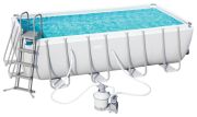 Bestway Frame Pool Power Steel Set 488 x 244 cm mit Sandfilter Bestway Frame Pool Power Steel Set 488 x 244 cm mit Sandfilter