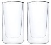 Blomus Set 2 Latte-Macchiato-Gläser Nero 320 ml