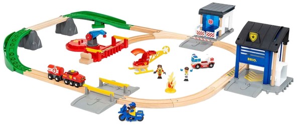 Brio Polizei und Feuerwehr Set Deluxe (36025) Brio Polizei und Feuerwehr Set Deluxe (36025)