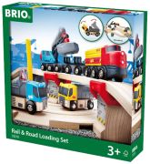 Brio Steinverlade Set Straßen und Schienen Brio Steinverlade Set Straßen und Schienen