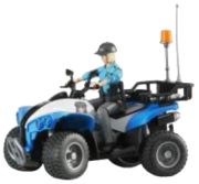 Bruder Polizei-Quad mit Polizistin und Ausstattung