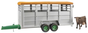Bruder Viehtransportanhänger mit 1 Kuh
