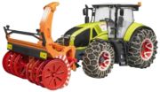 Bruder Claas Axion 950 mit Schneeketten und Schneefräse Bruder Claas Axion 950 mit Schneeketten und Schneefräse