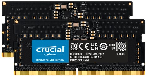 Crucial DDR5-4800 16GB Kit (CT2K8G48C40S5) Crucial DDR5-4800 16GB Kit (CT2K8G48C40S5)