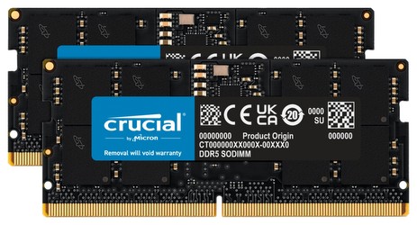 Crucial DDR5-5600 32GB Kit (CT2K16G56C46S5) Crucial DDR5-5600 32GB Kit (CT2K16G56C46S5)
