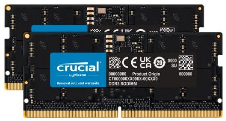 Crucial DDR5-5600 48GB Kit (CT2K24G56C46S5) Crucial DDR5-5600 48GB Kit (CT2K24G56C46S5)