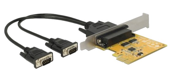 Delock 1x DB44/2x DB9 seriell PCIe 2.0 x1 (62996)