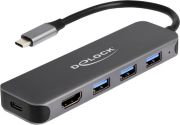 Delock 3 Port USB Hub und 4K HDMI Ausgang (64171)