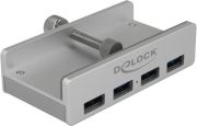 Delock Externer USB 3.0 4 Port Hub mit Feststellschraube (64046)