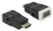 Delock Adapter HDMI-A Stecker auf VGA Buchse mit Audio (65586)