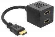 Delock Adapter HDMI Stecker zu 2x HDMI Buchse (65056)