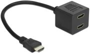 Delock Adapter High Speed HDMI 1 x Stecker zu 2 x Buchse