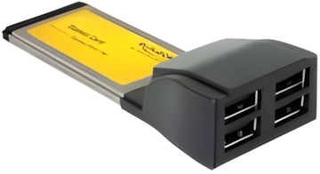 Delock Express Card zu 4x USB 2.0