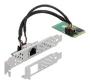 Delock Mini PCIe I/O PCIe full size 1 x RJ45 (95266)