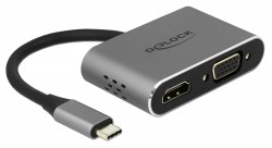 Delock USB Type-C Adapter zu HDMI und VGA (64074)