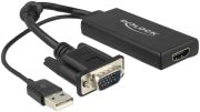 Delock VGA zu HDMI Adapter (62668)