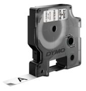 Dymo Rhino Etikettenband Polyester 12 mm x 5,5 m schwarz auf weiß