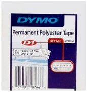 Dymo Rhino Polyesterband 9 mm x 5,5 m schwarz auf transparent