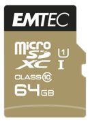 Emtec microSDHC Elite Gold+ Class10 64 GB (ECMSDM64GXC10GP)