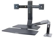 Ergotron WorkFit-A Dual mit Arbeitsfäche