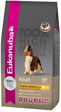 Eukanuba Adult Small & Medium mit viel Lamm & Reis 3 kg Eukanuba Adult Small & Medium mit viel Lamm & Reis 3 kg