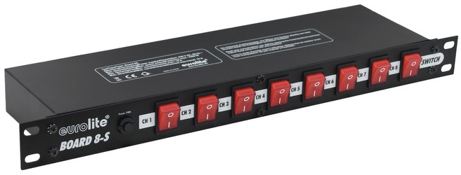 Eurolite Board 8-S 8x Kaltgerätebuchse (70008277)