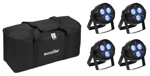 Eurolite Set 4x LED PARty Hybrid Spot + Soft-Bag