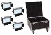 Eurolite Set 4x LED PLL-480 QCL Panel + Case
