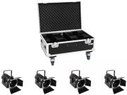 Eurolite Set 4x LED THA-40PC sw + Case