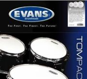Evans Drumheads EC2 Clear Fusion Pack