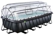 Exit Black Leather Pool mit Abdeckung, Wärmepumpe 540 x 250 x 122 cm (30.67.53.20)