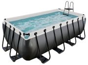 Exit Black Leather Pool 400 x 200 x 122 cm + Filterpumpe