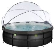 Exit Black Leather Pool mit Sandfilterpumpe und Abdeckung ø427 x 122 cm (30.47.14.20)