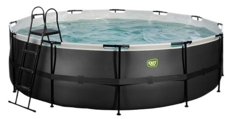 Exit Black Leather Pool mit Filterpumpe ø488 x 122 cm (30.22.16.20)