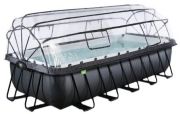 Exit Black Leather Pool mit Sandfilterpumpe und Abdeckung 540 x 250 x 122 cm (30.47.53.20)
