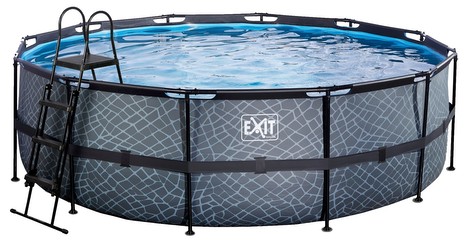 Exit Stone Pool 450 x 122 cm mit Filterpumpe