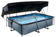 Exit Stone Pool mit Sonnensegel 300 x 200 x 65 cm