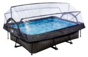 Exit Wood Pool mit Abdeckung 220 x 150 x 65 cm (30.20.21.10)