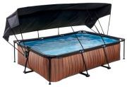 Exit Wood Pool mit Sonnensegel 300 x 200 x 65 cm (30.23.32.10)
