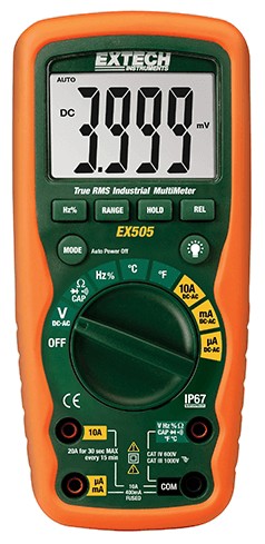 Extech EX505 RMS Industrial Multimeter Extech EX505 RMS Industrial Multimeter