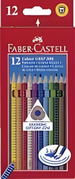 Faber-Castell Colour Grip Buntstift 12er Kartonetui (112412) Faber-Castell Colour Grip Buntstift 12er Kartonetui (112412)