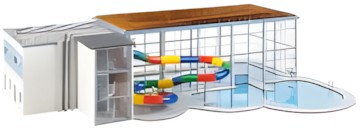 Faller Hallenbad mit Rutsche 130150 Faller Hallenbad mit Rutsche 130150