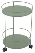 Fermob Guinguette Kleiner Tisch mit zwei Platten und Rollen