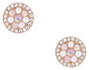 Fossil Mother-of-Pearl Disc Ohrstecker (JF02906791)