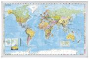 Franken Kartentafel Welt 138 x 38 cm