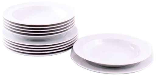 Friesland Jeverland weiß Tafel-Set 12-tlg.