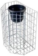 Gabiona Blumensäule achteckig halb 62 cm (30008)