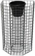 Gabiona Blumensäule achteckig halb 82 cm (29965) Gabiona Blumensäule achteckig halb 82 cm (29965)
